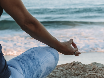 Yoga at the beach